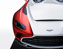 2020 Aston Martin V12 Speedster White & Red