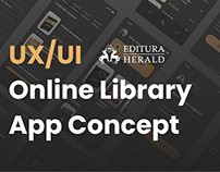 Online Library App Concept