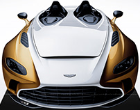 2020 Aston Martin V12 Speedster White & Gold
