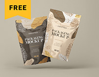 Free Stand Up Pouch Mockup Set