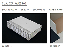 Cláudia Queirós: website project