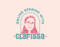 Logo Design for Online Spanish with Clarissa
