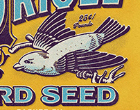 Vintage Bird Seed Label