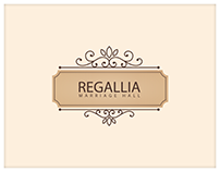 Logo Design | Regallia Marriage Hall | Vintage