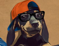 Hipster Puppy