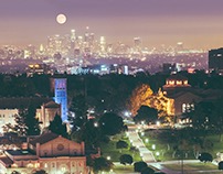UCLA skyline shot for upcoming UCLA Viewbook