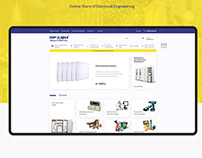 Online store of electrical equipment