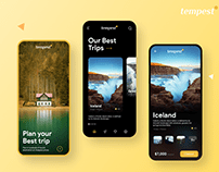 Tempest travel mobile app ui ux design