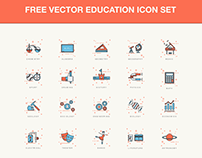 30 Free Education Vector Icons