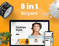 8 in 1 Trendy Ecommerce Homepage UX UI Design Project