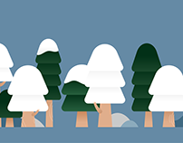 Vector Forest Painting