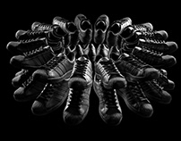 Black Adidas Superstars #3