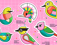 Bird-Inspired Digital Illustrations