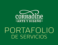 Portafolio de servicios - Corradine Arte y Diseño