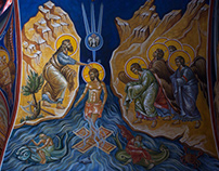 Church St. Zlata Meglenska-Fresco painting.