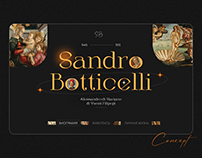 Website for Sandro Botticelli | Concept | Web design