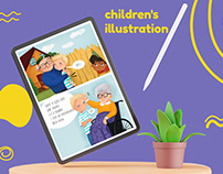 Children's illustration for the story