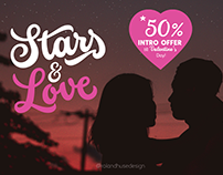 Stars & Love Script Font