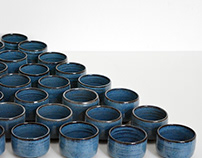 Zhao Zhou Teahouse blue cups & chawans