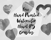 FREE WATERCOLOR HEART PHOTOSHOP BRUSHES