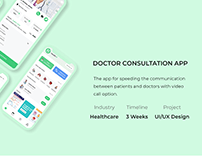 UX/UI Case Study Doctor Consultation App