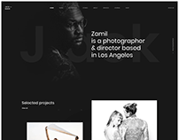 Portfolio website design _Dark version