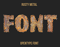 Rusty Metal Font