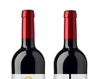 Wine label design.