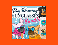 Dog Wearing Sunglasses T-Shirt Designs
