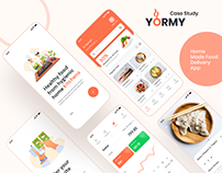 Yormy Food Delivery App UX/UI Design Case Study