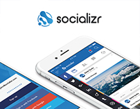 Socializr - Brand Identity & UI