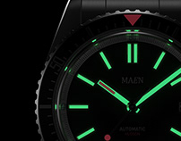 3D Renderings of MAEN Hudson Diving Watch