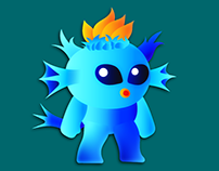 Blue Monster Character Design