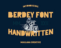 Berdey Handwritten Display Font