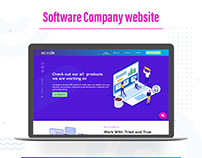 Software product development website UI