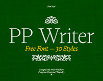 PP®Writer — Free Font