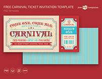 Free Carnival Ticket Invitation Template