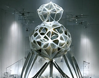 Exhibition showcasing R. Buckminster Fuller