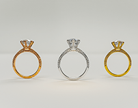 Engagement Ring 3D Animation
