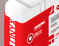 Corporate identity and packaging design IT brand Onyx