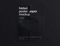 Folded Poster Mockup