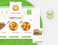 AnasChicken restaurant menu - UI/UX & Development