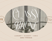 Classy Brune Sans Serif Font