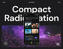 Compact radio station mobile app
