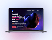 BlockFi Website Design | Web03 Landing Page | UI Design