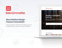 Menumnette New Interface Design Process