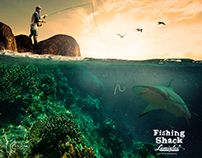 Fishing Shack - Advertising Poster