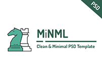 MiNML - Clean & Minimal PSD Template