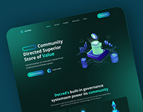 decred.org Landing Page Redesign Concept