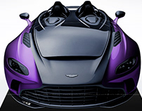2020 Aston Martin V12 Speedster Black & Purple